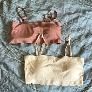 Scalloped edge bundles bralettes/ bandeaus
